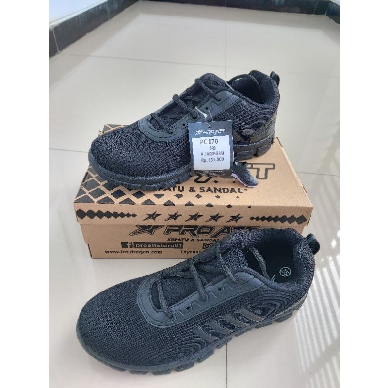 SEPATU|PROATT|ANAK|DEWASA|HITAM|MURAH
