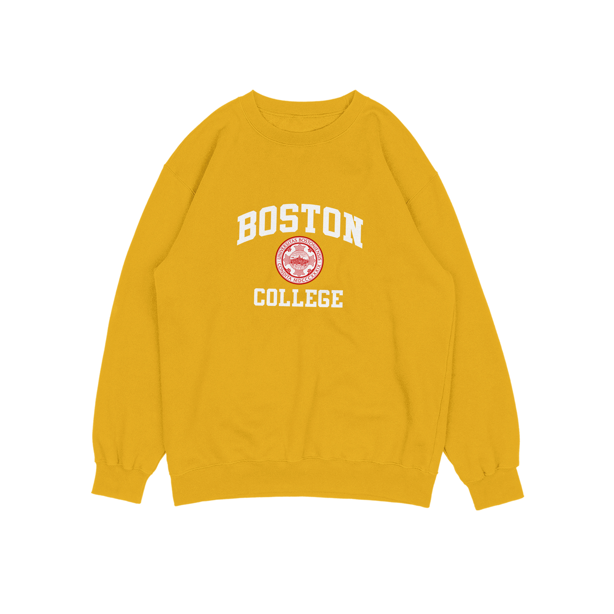 BOSTON COLLEGE SWEATER SWITER CREWNECK OVERSIZE PRIA WANITA Size M-XXL