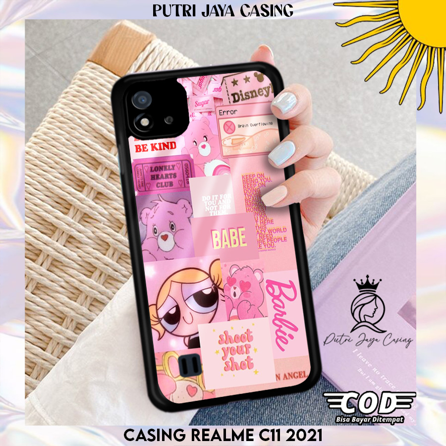Case Hp Realme C11 2021 casing Realme C11 2021 Motif [ PINKY02 ] Casing Terbaru Case Karakter Lucu C