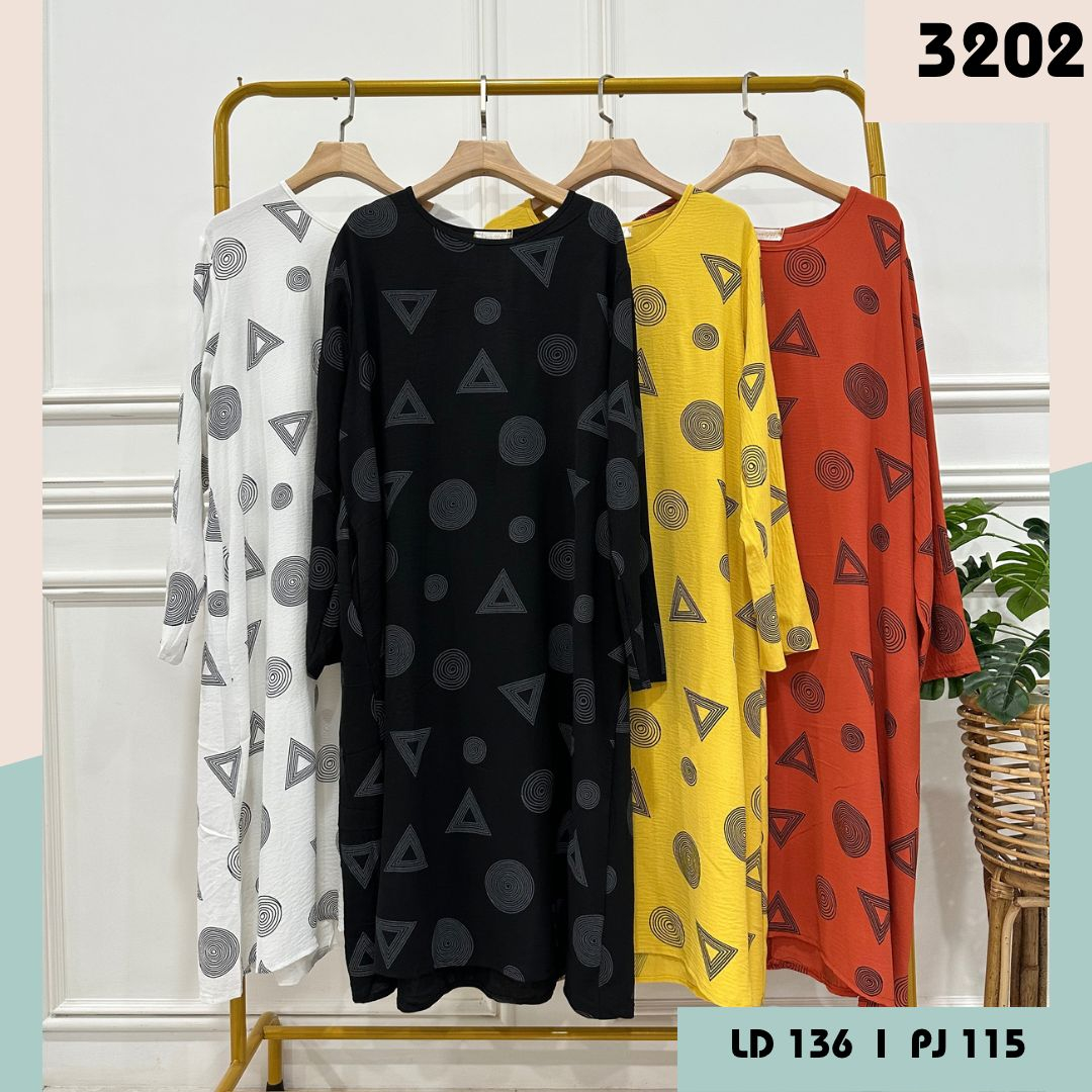 Atasan Long Tunik Bahan Katun Import Bangkok