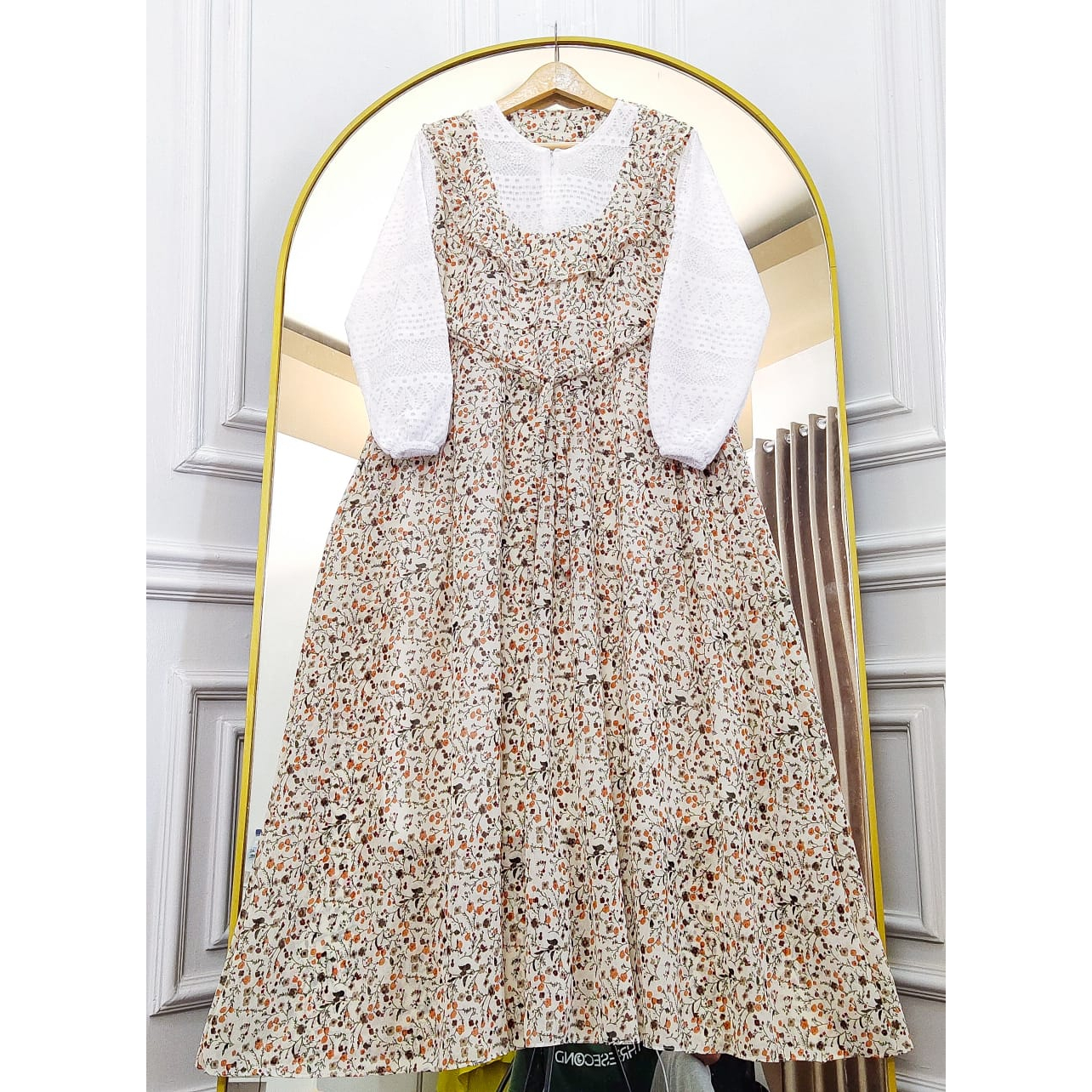 Bronello Dress Motif Nyatu || Realpict (COD Bayar Ditempat)