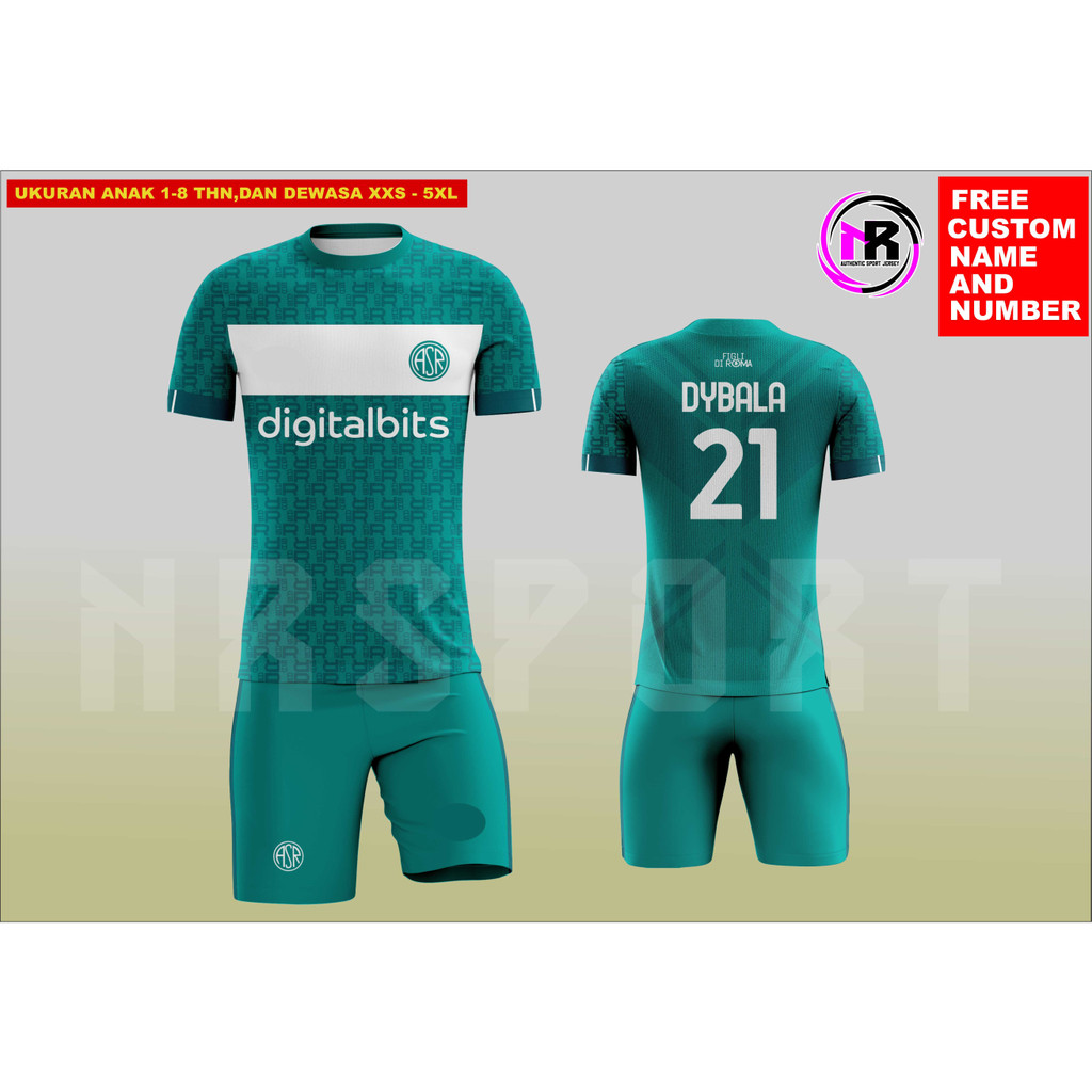 JERSEY PRINTING AS ROMA FOURTH SHIRT LEGACY 2022-2023/SETELAN JERSEY PREMIUM FREE CUSTOM NAMESET/JER