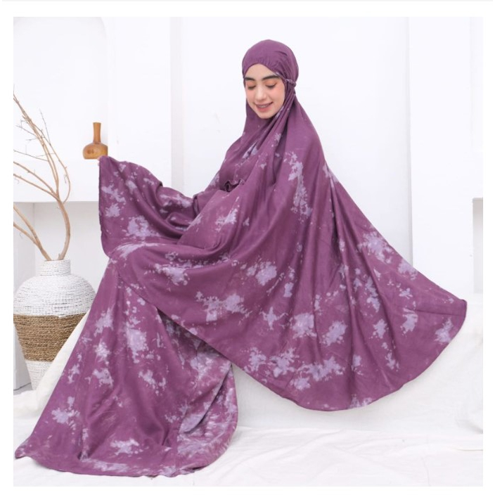 MUKENA DEWASA TIEDYE BALI RAYON DEWASA STANDAR TRAVELING