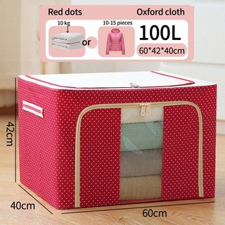 TERMURAH Storage Box Double Zipper Large 66 L / Penyimpan Pakaian / Lemari Baju / Penyimpanan Serbaguna / Kotak Mainan / Lemari Multifungsi