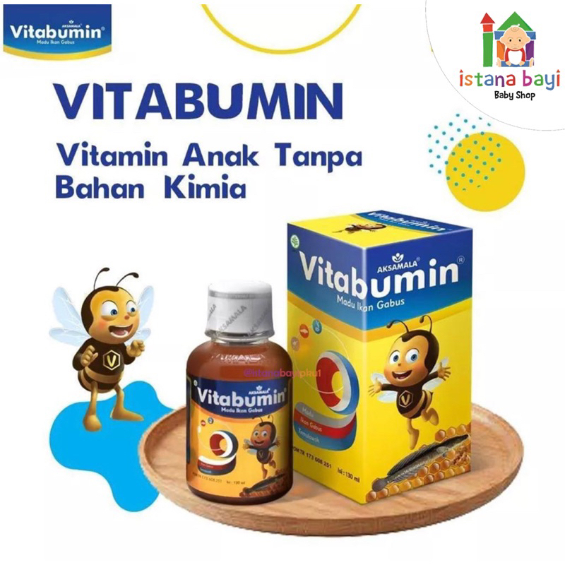 Vitabumin Madu Ikan Gabus Madu Albumin Anak 60 ml - Penambah nafsu makan anak