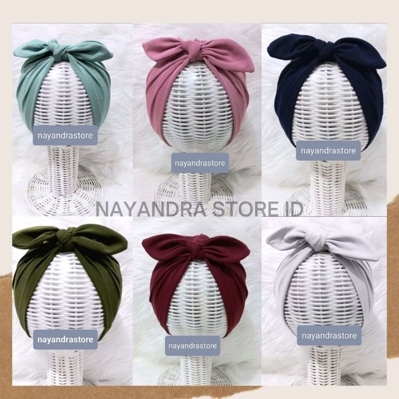 Turban Pita Panjang Bayi Anak 0-2Tahun / Aksesoris Kepala Bayi Anak Perempuan