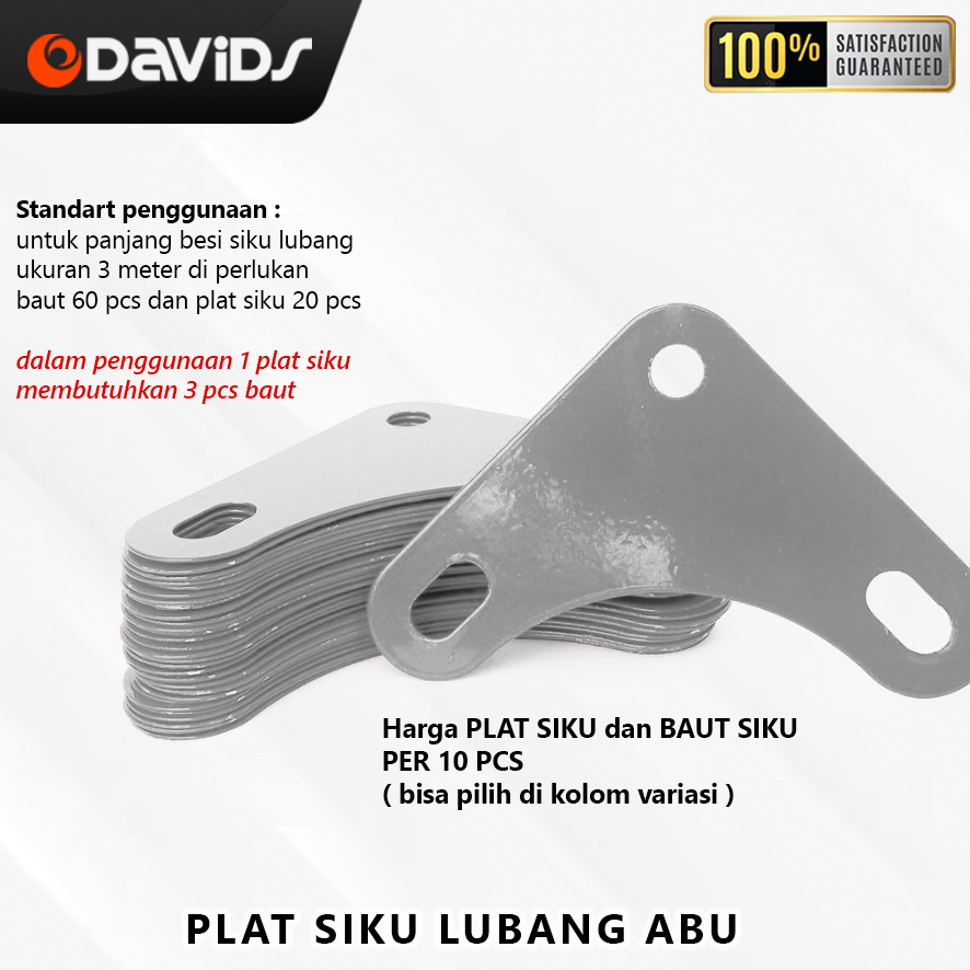 Plat Siku Lubang Sudut Rak Besi