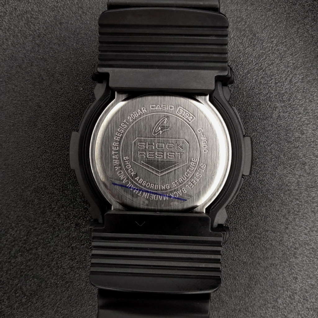 Jam Digital Casio G-Shock G-7900 NEW BLACK - Casual Outdoor Watch AutoLight Water Resistant