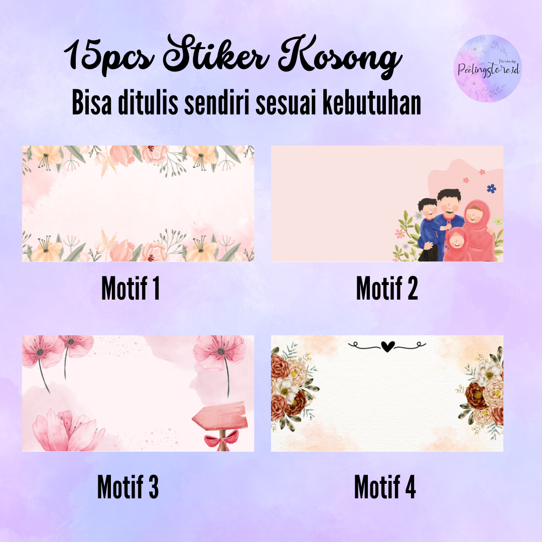 

15PCS Stiker Kosong/Stiker Dompet Keuangan/Stiker Budgeting