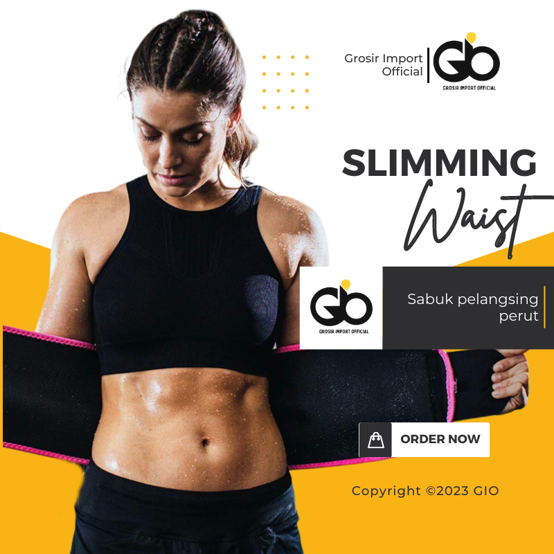 sHopYi- Korset Perut Olahraga Volly Gym Fitness Pelangsing Pengecil Perut Buncit Pria Wanita Sabuk