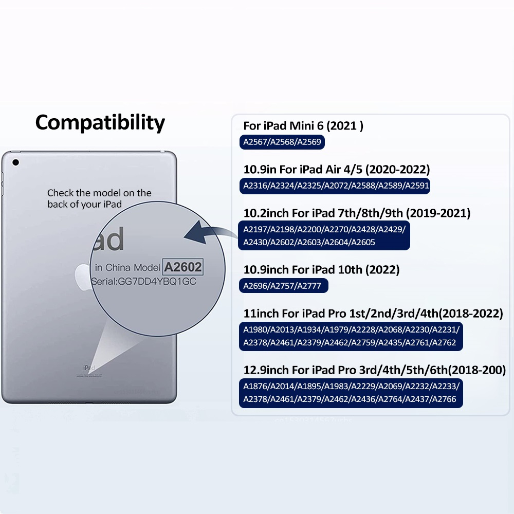 Case Akrilik Stand Folio For iPad Pro 3rd 4th 5th 6th Generation 12.9 inch M1 M2 Magic Flip Cover Tablet Auto Sleep Casing Soft TPU Pen Slot