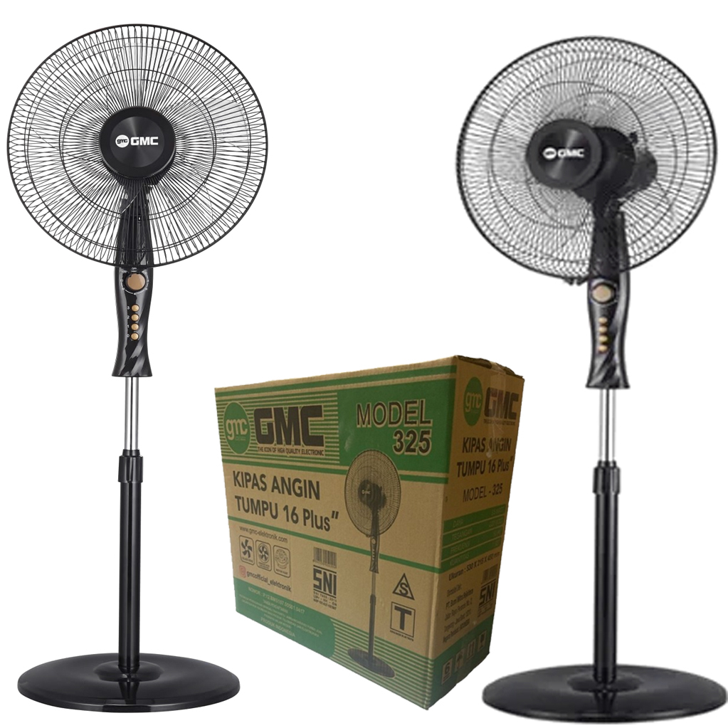 Kipas Angin Berdiri GMC 325 Kipas Angin Berdiri/Kipas 5 Baling-Baling GMC 325 Stand Fan angin super kencang super murah