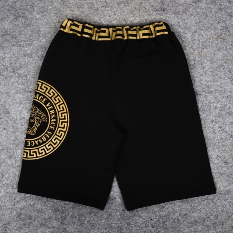 CELANA PENDEK / SHORT PANTS VERSACE GOLD HITAM AUTHENTIC PREMIUM FULLTAG &amp; LEBEL