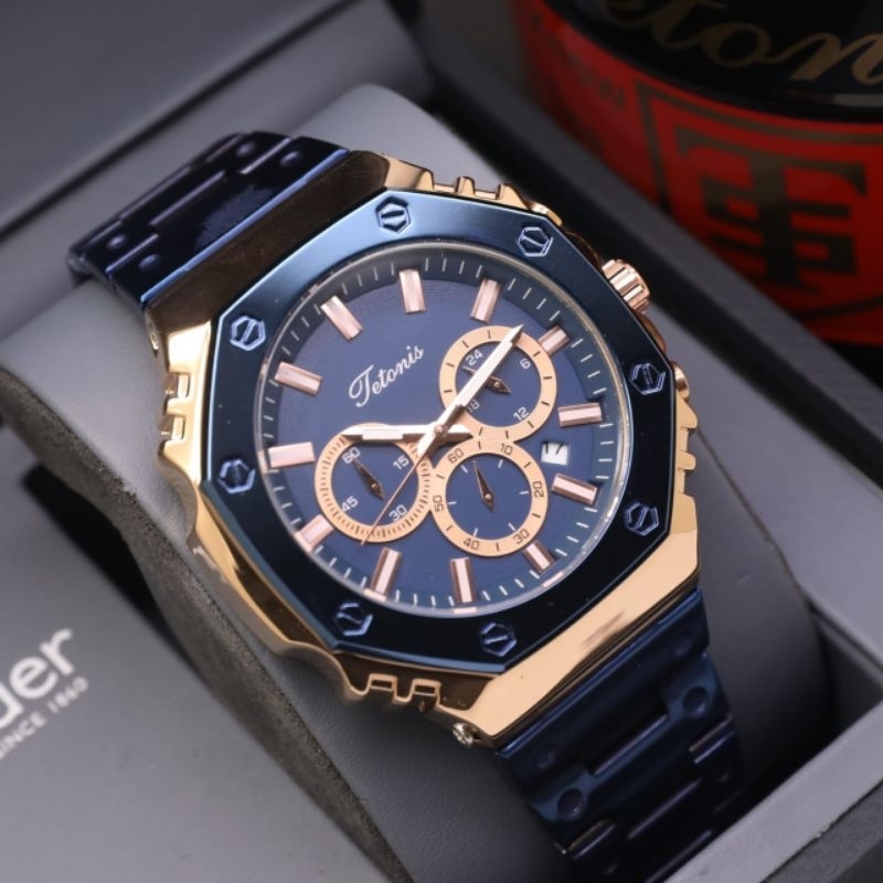 [ORIGINAL] 7 Variasi Jam Tangan Pria Tetonis Chronograph Rantai
