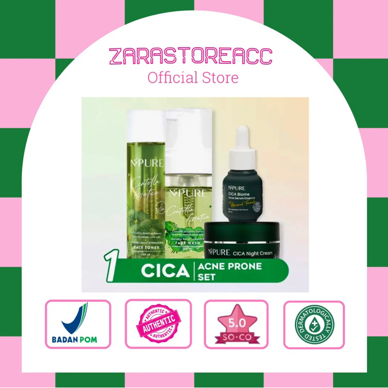 Npure centella asiatica toner facial wash serum cica series npure