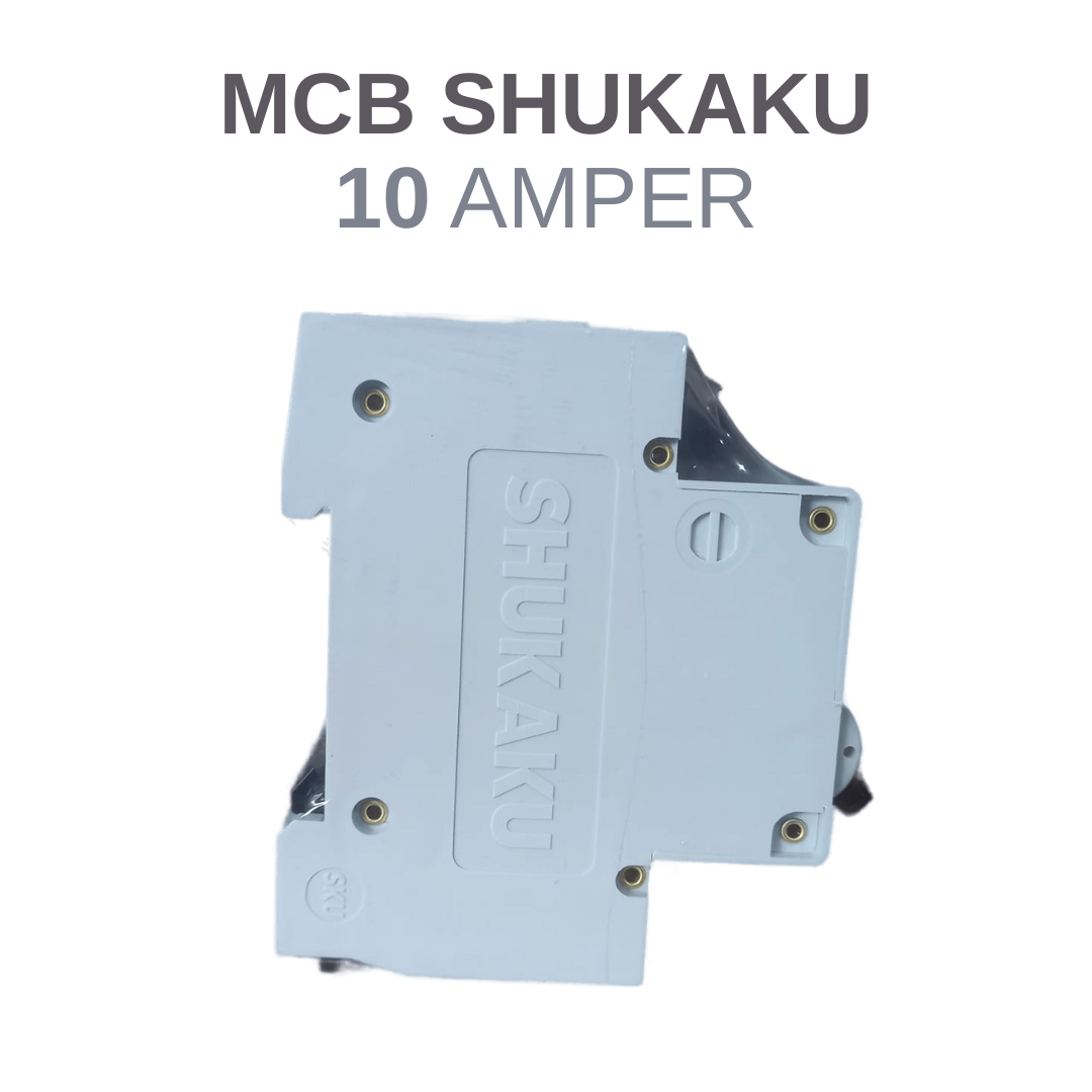 MCB 10A SHUKAKU MCB 10 AMPERE SAKLAR LISTRIK 1 PHASE MCB SHUKAKU 10A