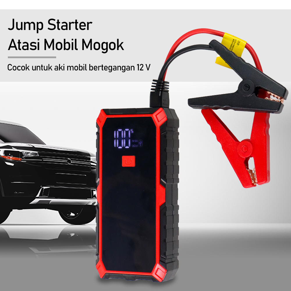 POWER Jump Starter Power Bank Jumper Senter USB 12V 20000mAh - JX-60 - Black/Red