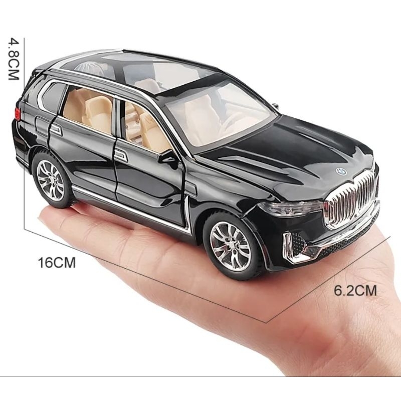 Diecast Mobil BMW X7 Miniatur Die-cast Mobil Mobilan Pajangan 1:32