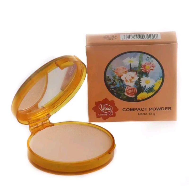 Bedak Viva Compact Powder 19 gr orange