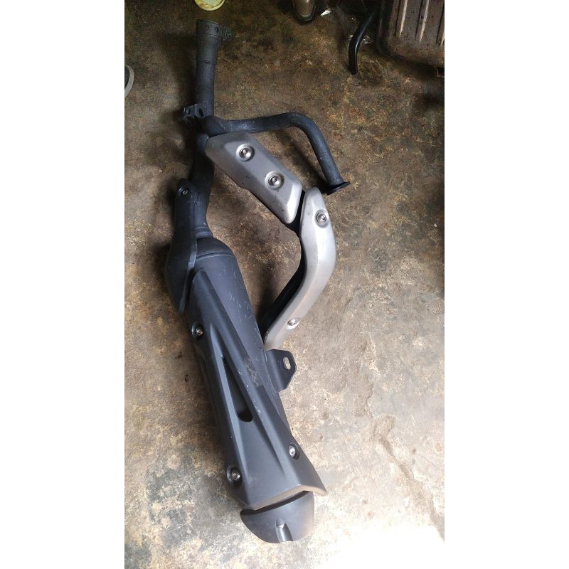 knalpot yamaha wr 155 original bawaan motor full set
