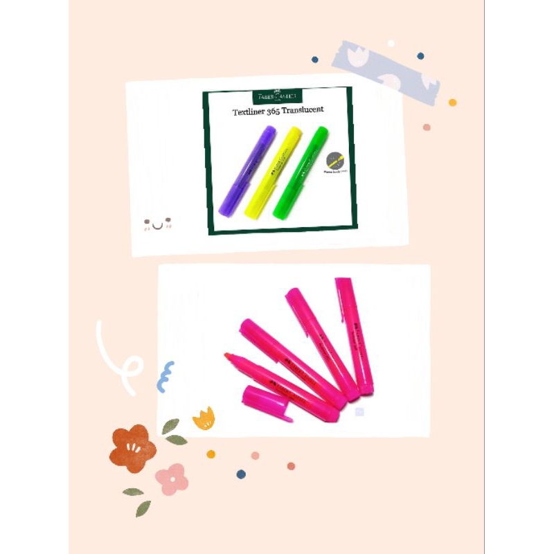 

FABER CASTELL TEXLINER 365 TRANSLUCENT HIGHLIGHTER PENANDA PEWARNA