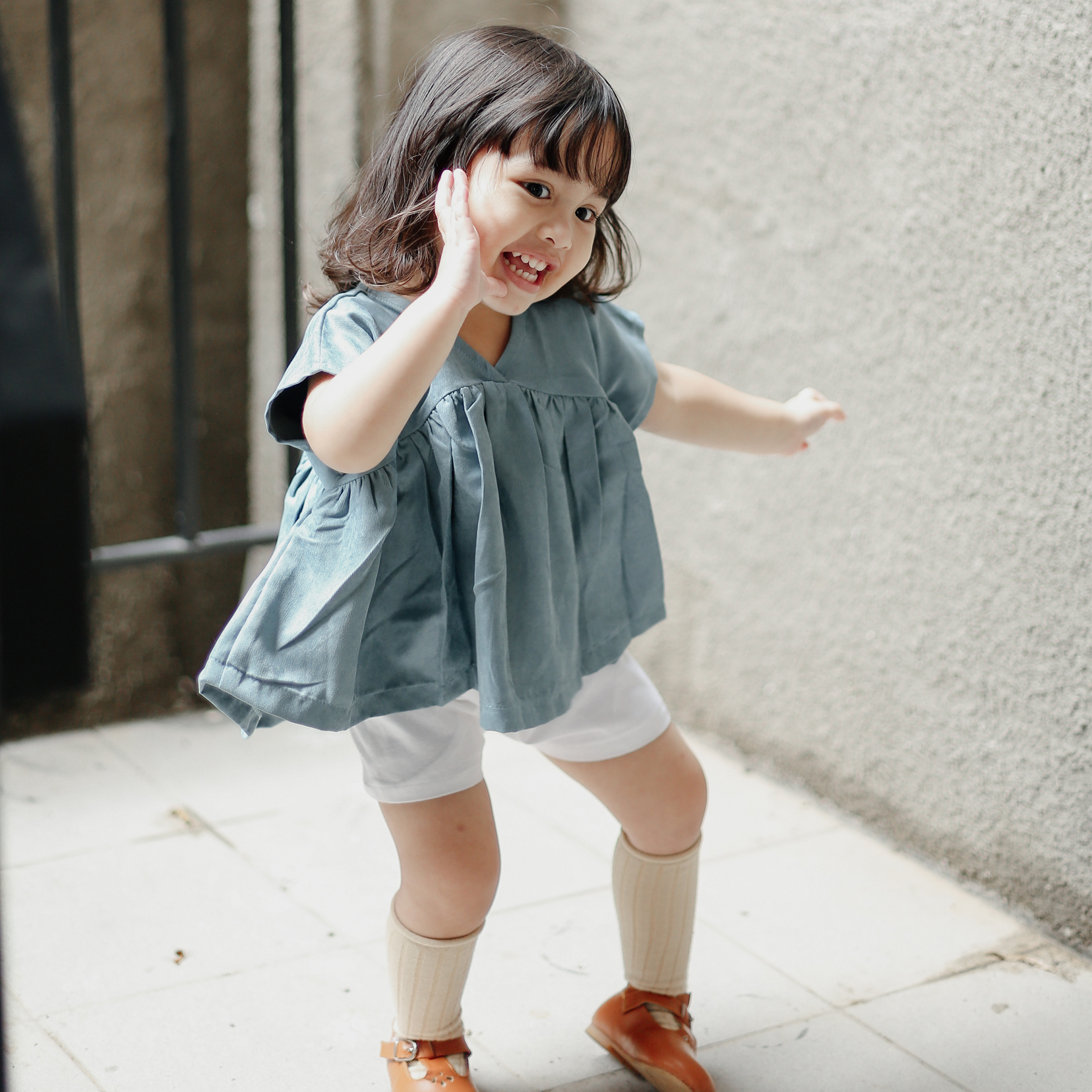 KIDDIEPODS - Kedo Loose Top / Baju anak perempuan / Blouse Anak perempuan / Atasan anak perempuan 1-10 tahun Top