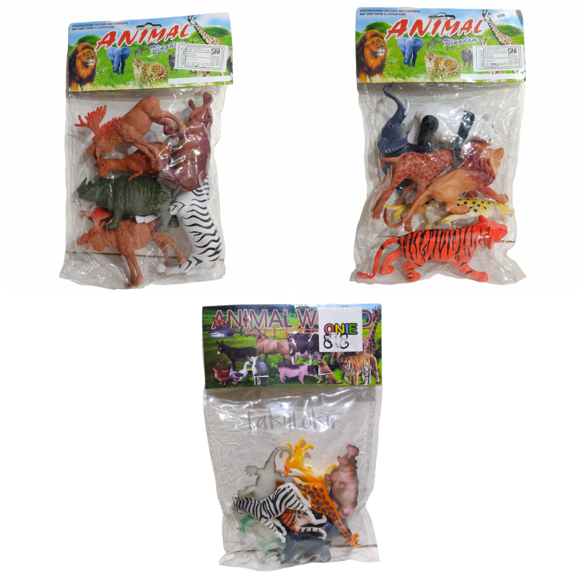 Mainan Anak Miniatur Hewan / Mainan Figur Wild Animal / Hiasan Kue Ultah / Topper Kue Hewan Bahan Ka