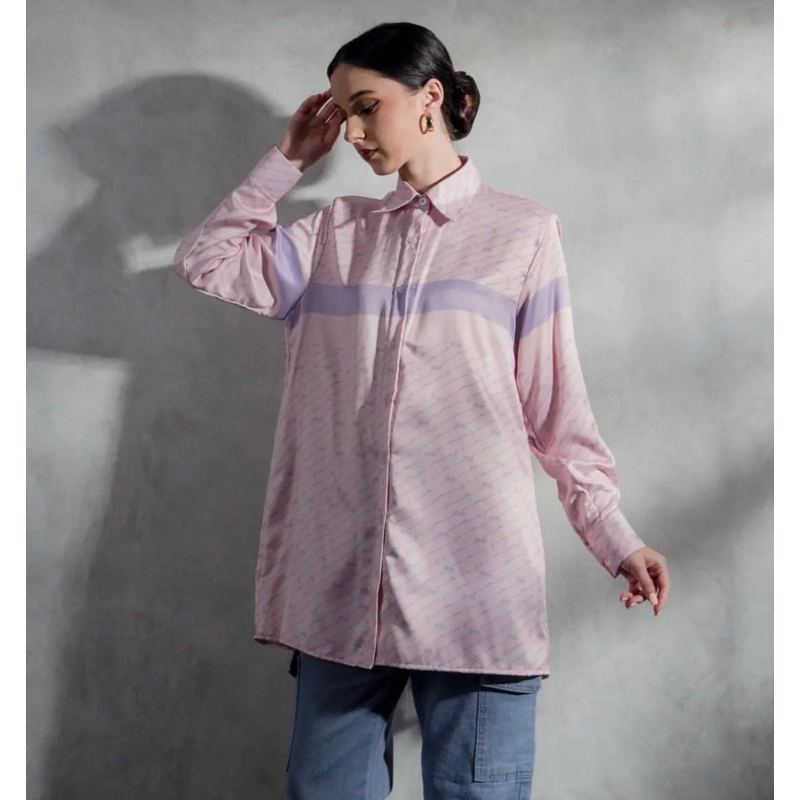 BRAND NO BRAND X OR OHANNA TOP BABY PINK SIZE M PL