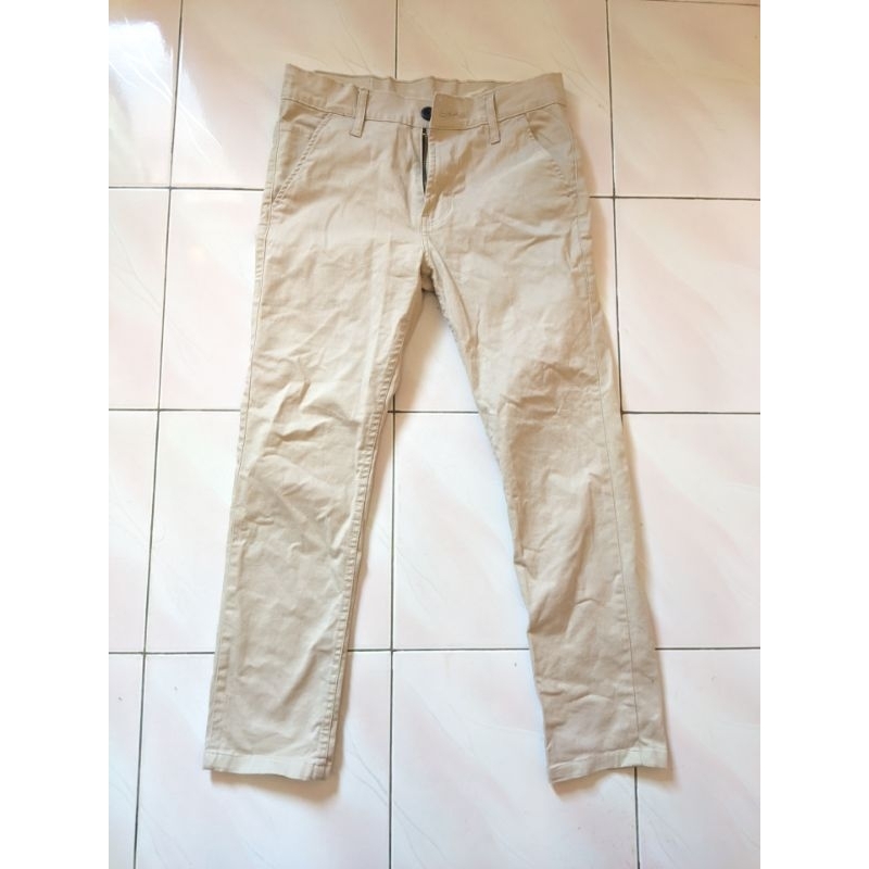 (PRELOVED) Celana Chino Pria (warna khaki)