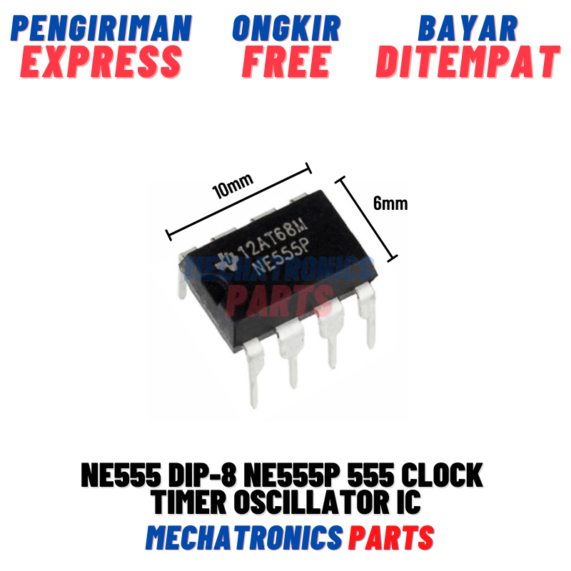 Ne555 Dip 8 Ne555p 555 Clock Timer Oscillator Ic