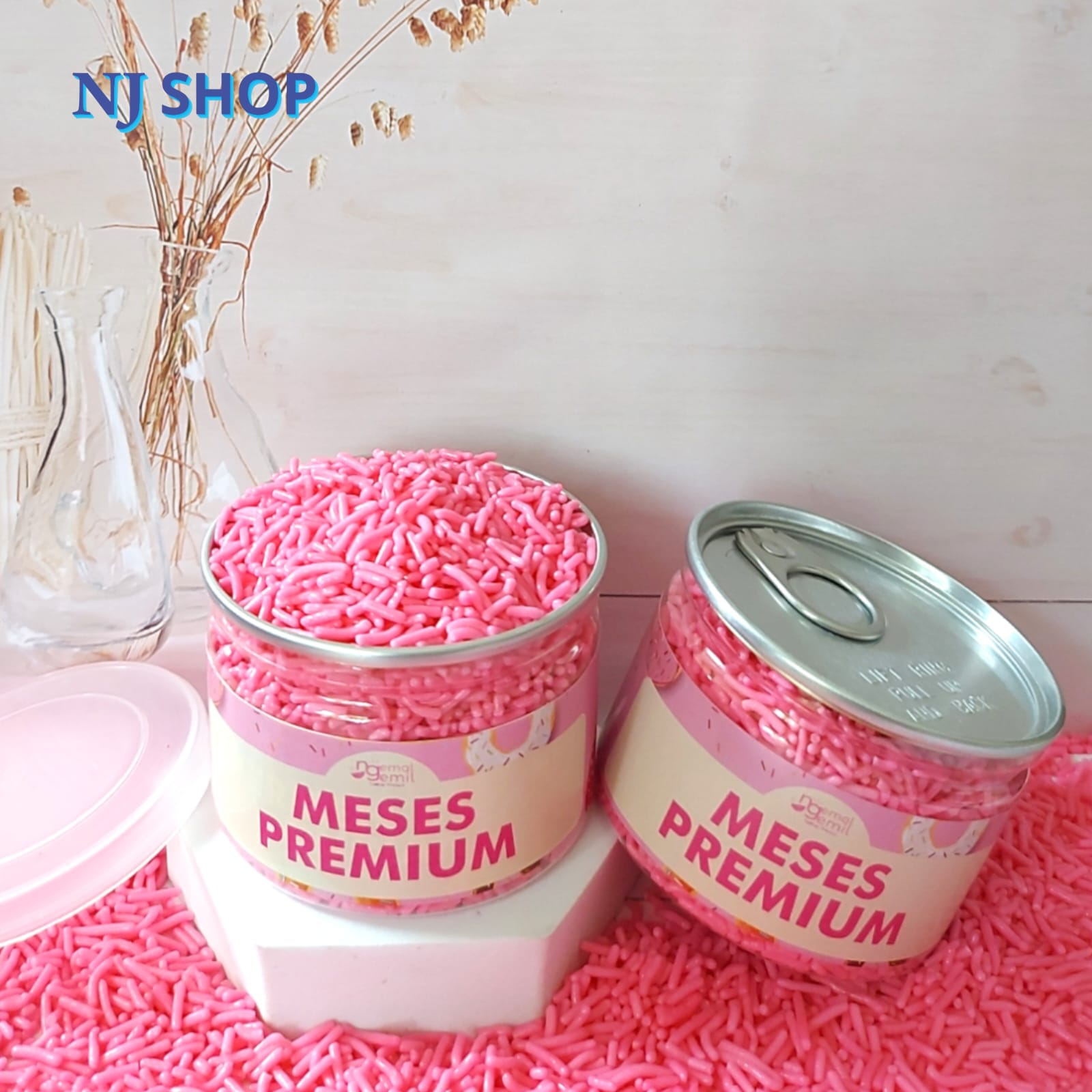 

[Coklat Original] - Can Meses Pink Butiran Coklat Sprinkle Topping Kue Donut Bolu Kualitas Premium