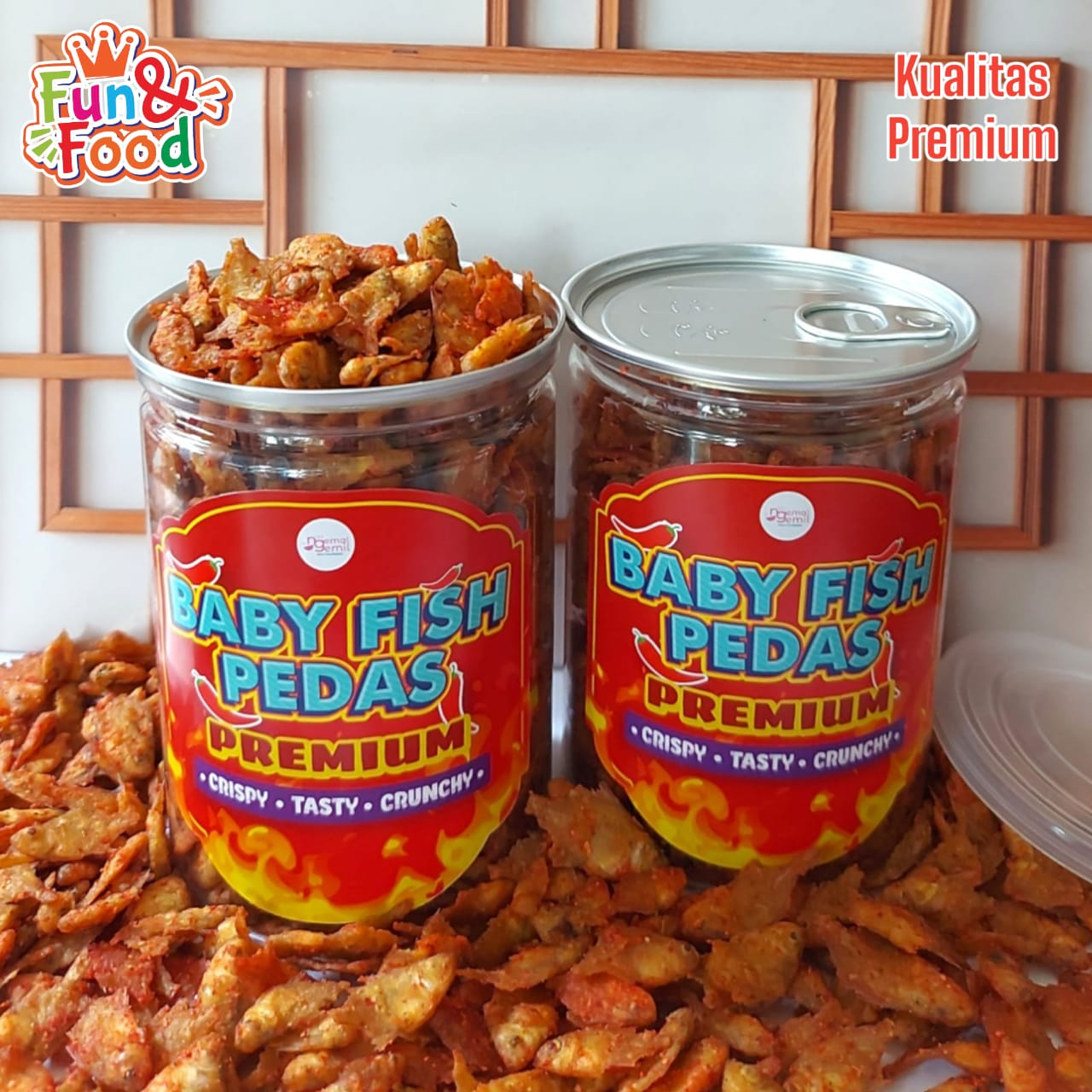 

Can Snack Baby Fish Bumbu Pedas Cemilan Ikan Crispy Pedes Kualitas Premium