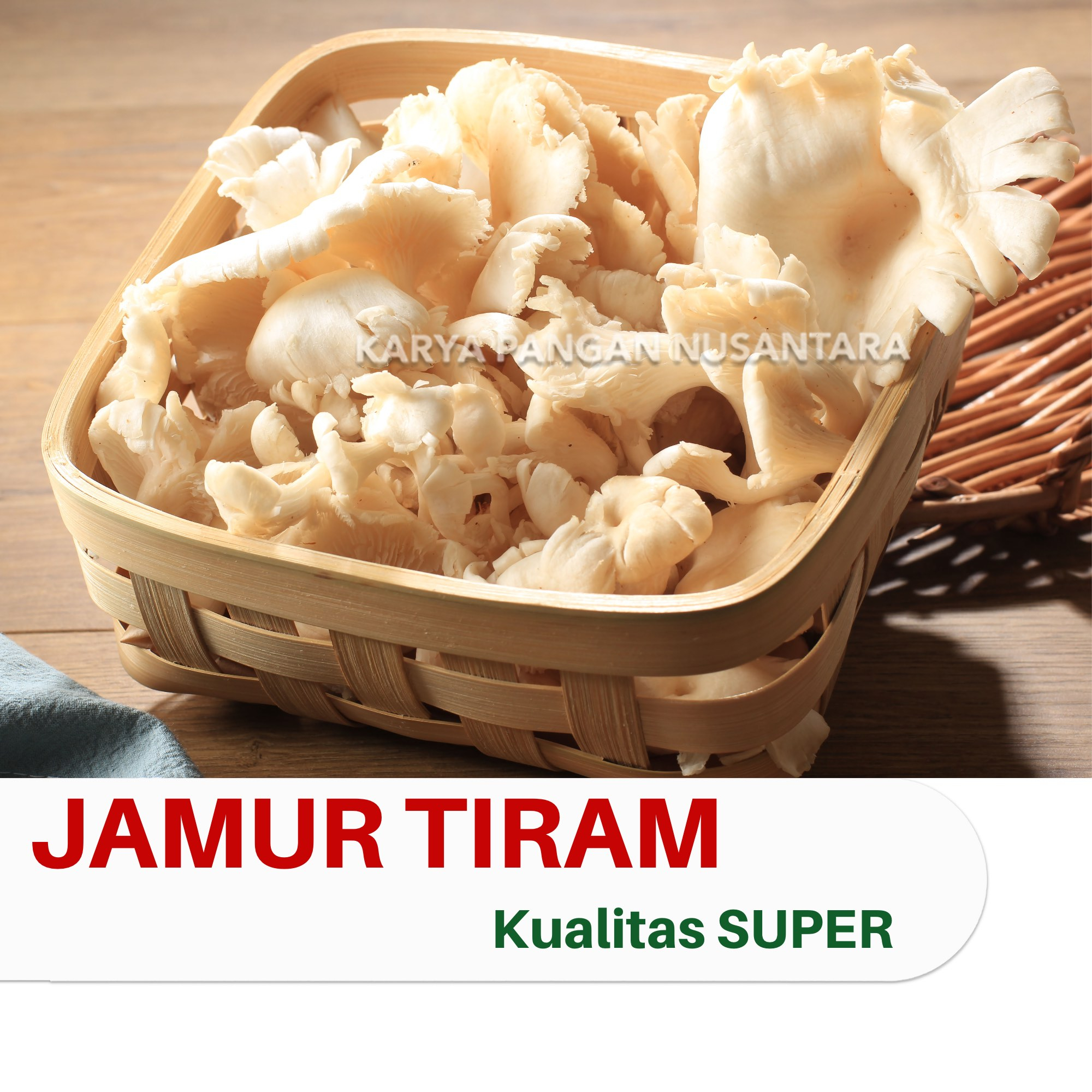 

JAMUR TIRAM PUTIH SEGAR OYSTER MUSHROOM