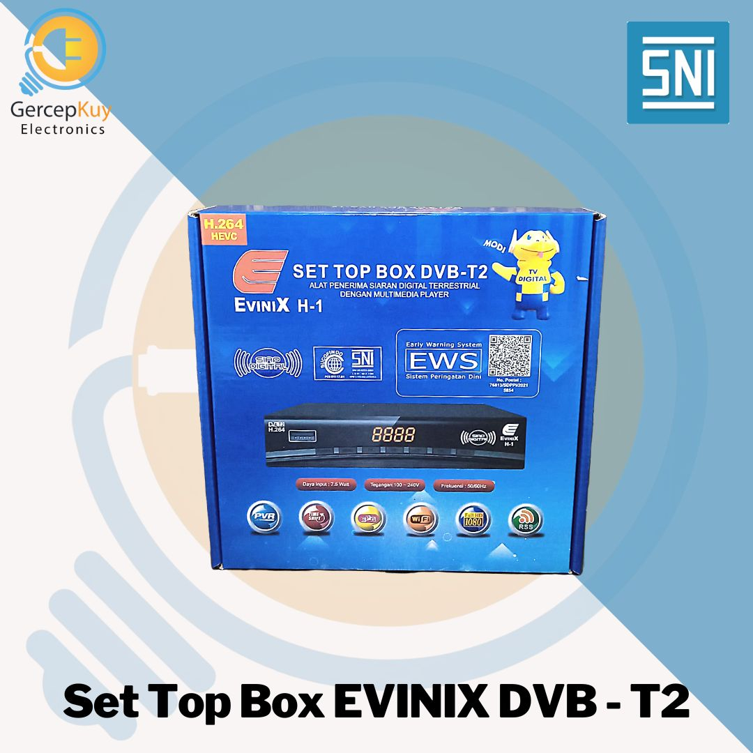 Set Top Box EviniX DVB -T2 TV Digital + HDMI Kabel Receiver Digital OR