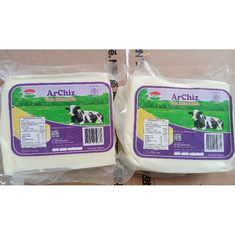 

Keju mozzarela Archiz merk zayco313 kemasan 250gr