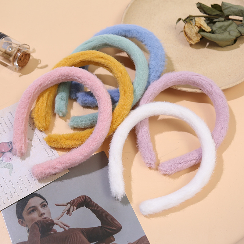 T&amp;Y Bando bulu wanita korea bando colourfull bando lembut bando bulu lembut bando lucu