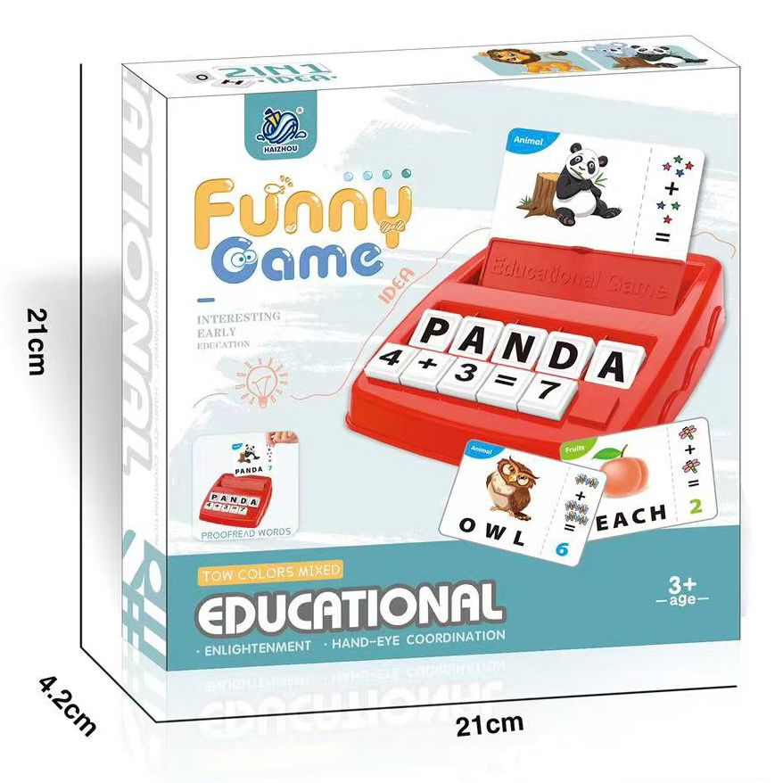 [TMA]Mainan Edukasi Mengeja dan Berhitung / Belajar Bahasa Inggris / Mainan Susun Kata / Mainan Menghitung / Mainan Edukasi Anak / Spelling Bee / Spelling Game / Math / Learning Game