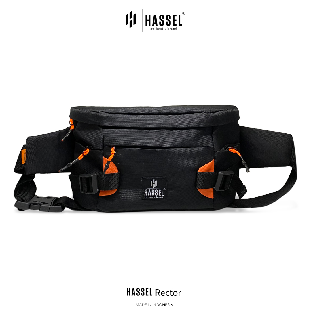 Tas Waistbag Pria Hassel Rector / Tas Pinggang Pria / Tas Dada Pria / Tas Selempang Pria Original / Tas Waistbag Original / Tas Santai / Tas Premium