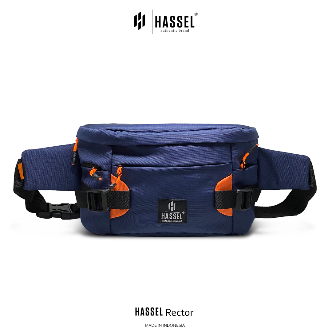 Tas Waistbag Pria Hassel Rector / Tas Pinggang Pria / Tas Dada Pria / Tas Selempang Pria Original / Tas Waistbag Original / Tas Santai / Tas Premium