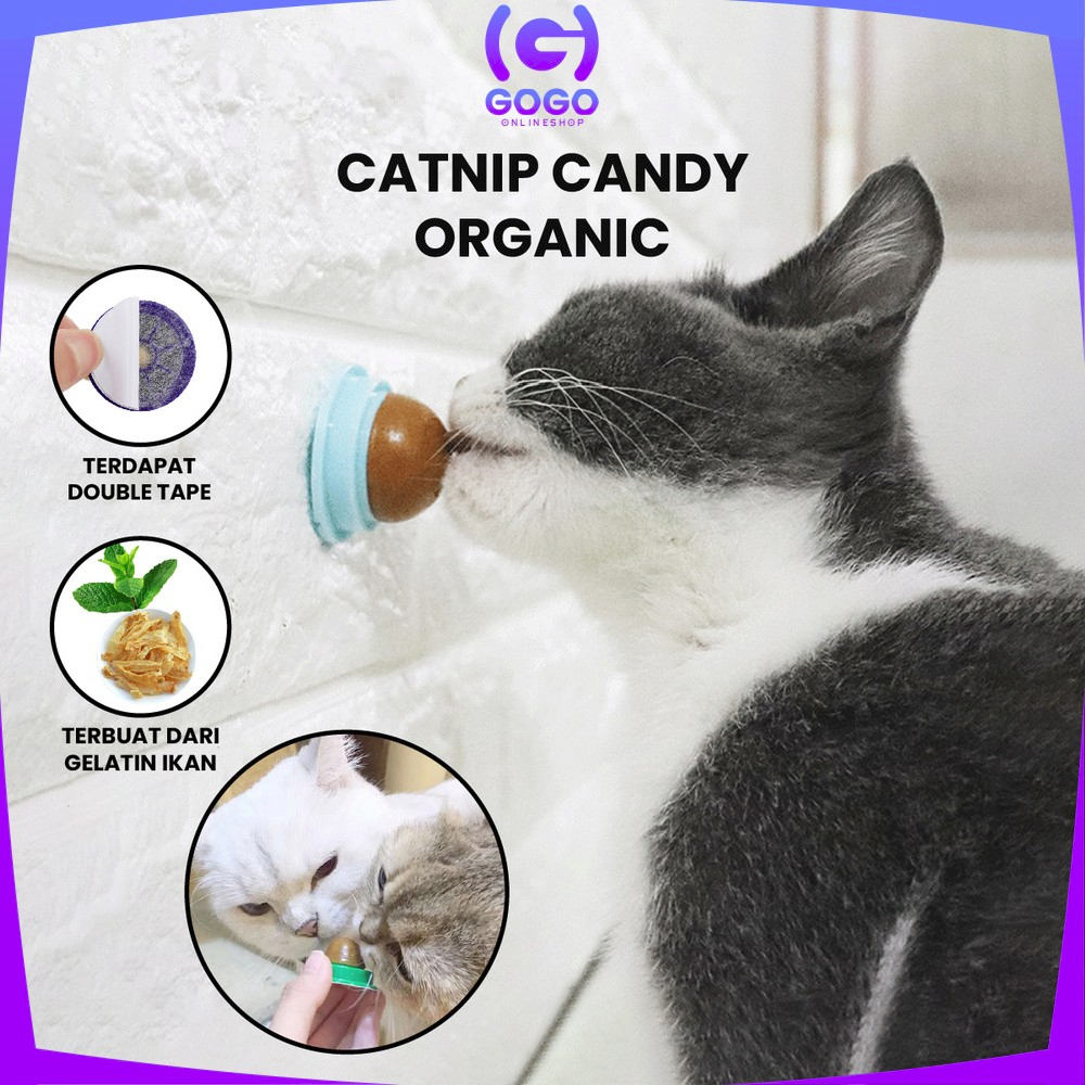 GOGO-C846 Cemilan Kucing Bola Catnip Snack Permen Bola Vitamin Cemilan Anabul Anti Stress / Makanan Hewan Catnip Snack Kucing Toys