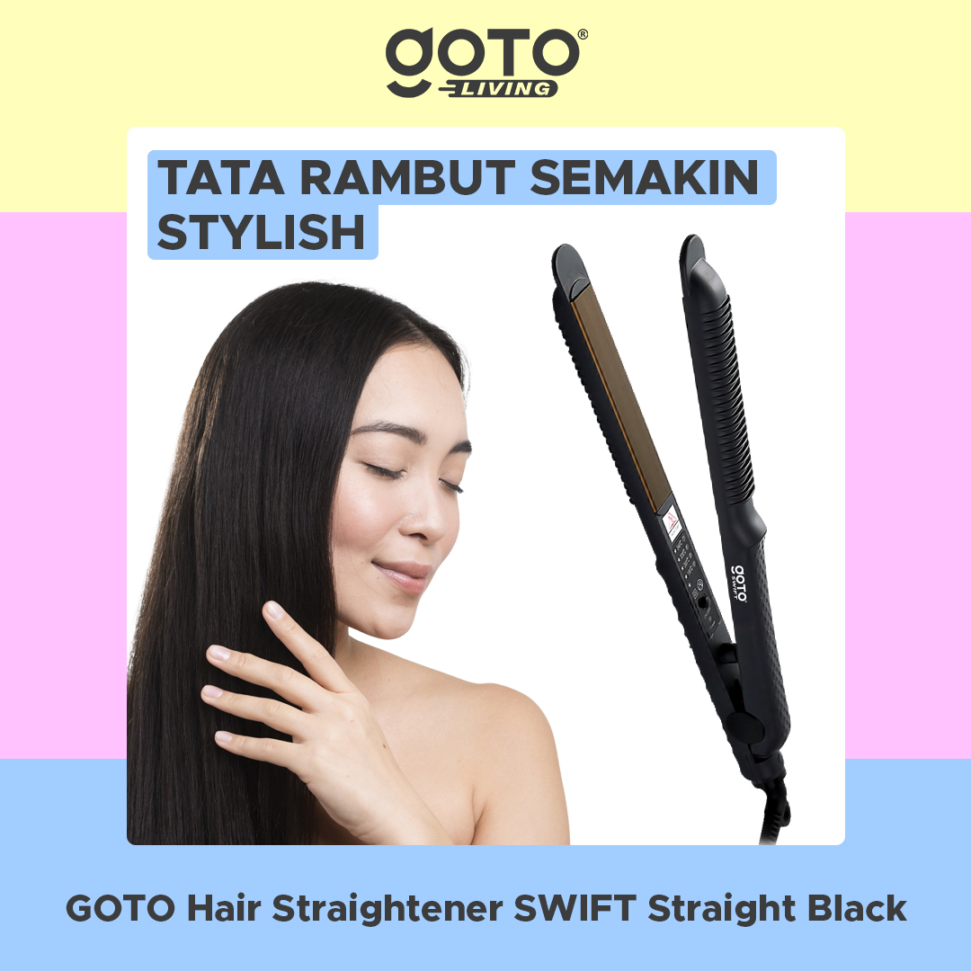 Goto Swift Hair Straightener Catokan Rambut 2in1 Catok Keriting Lurus