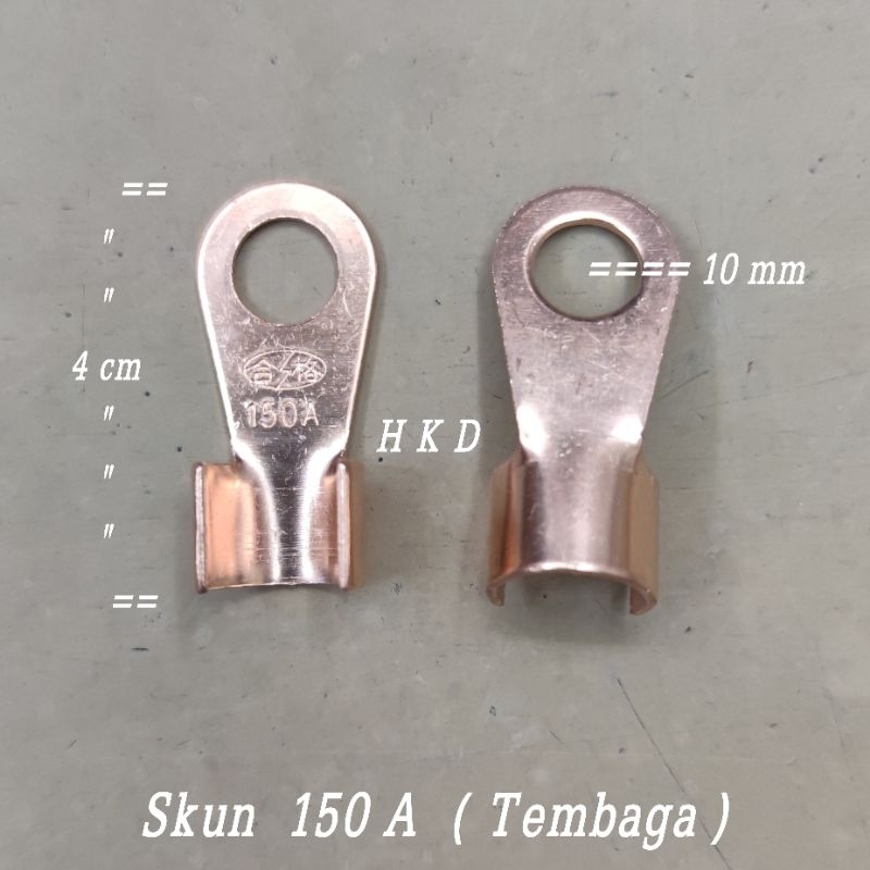 SKUN TEMBAGA AKI MOBIL  ( 150 A )   1 Set 2 pcs