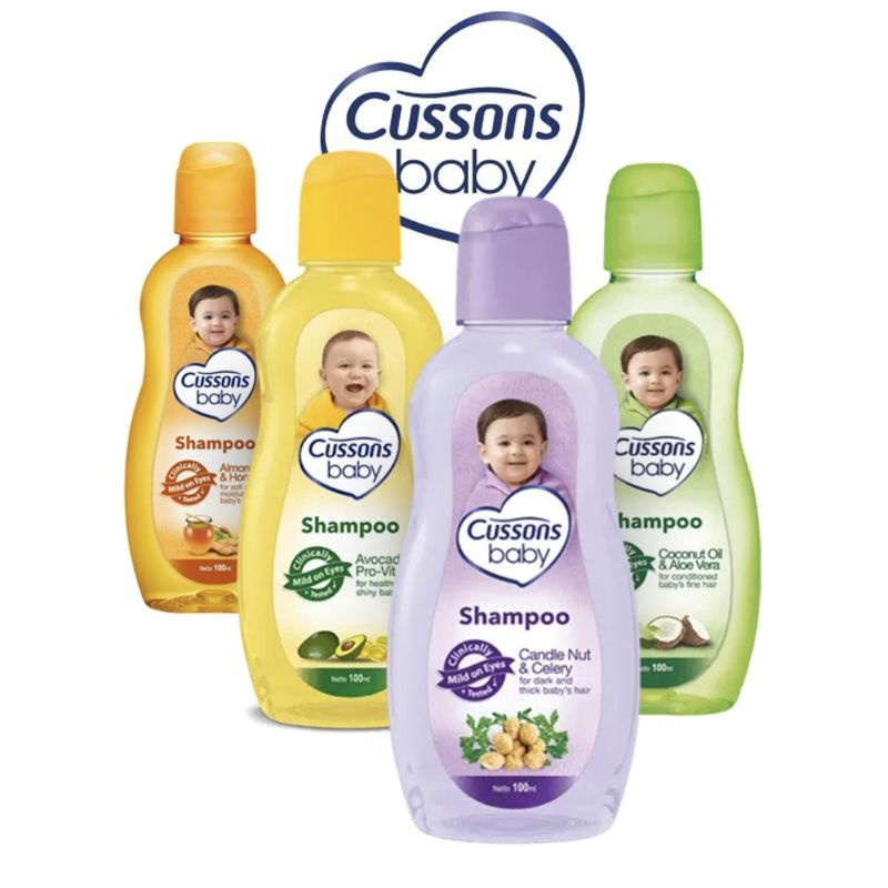 QEILA - Cussons Baby Shampoo | Shampoo Bayi All Ukuran 100ml+100 ml &amp; 50ml+50ml | BPOM