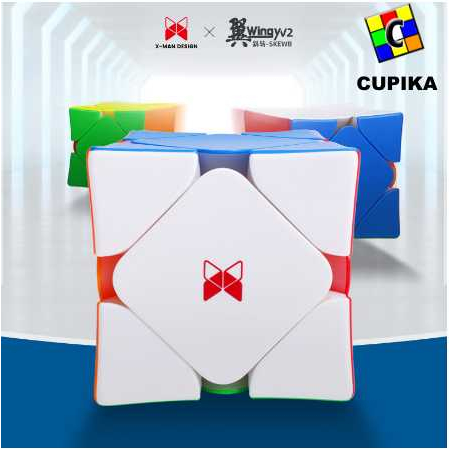 Rubik QiYi X-Man Wingy Magnetic Skewb v2 Concave Stickerless XMan v2M