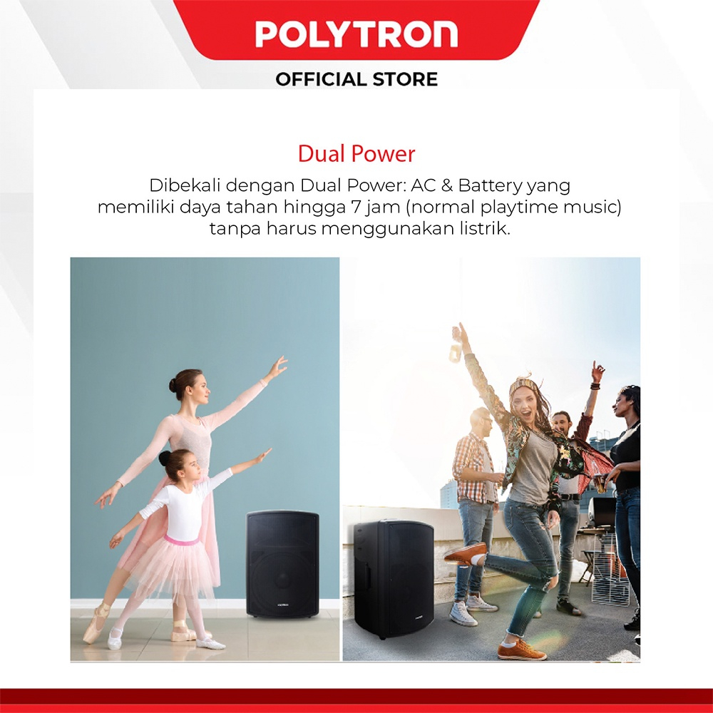 Speaker Active Bluetooth Polytron PAS PRO12F2 /-FM