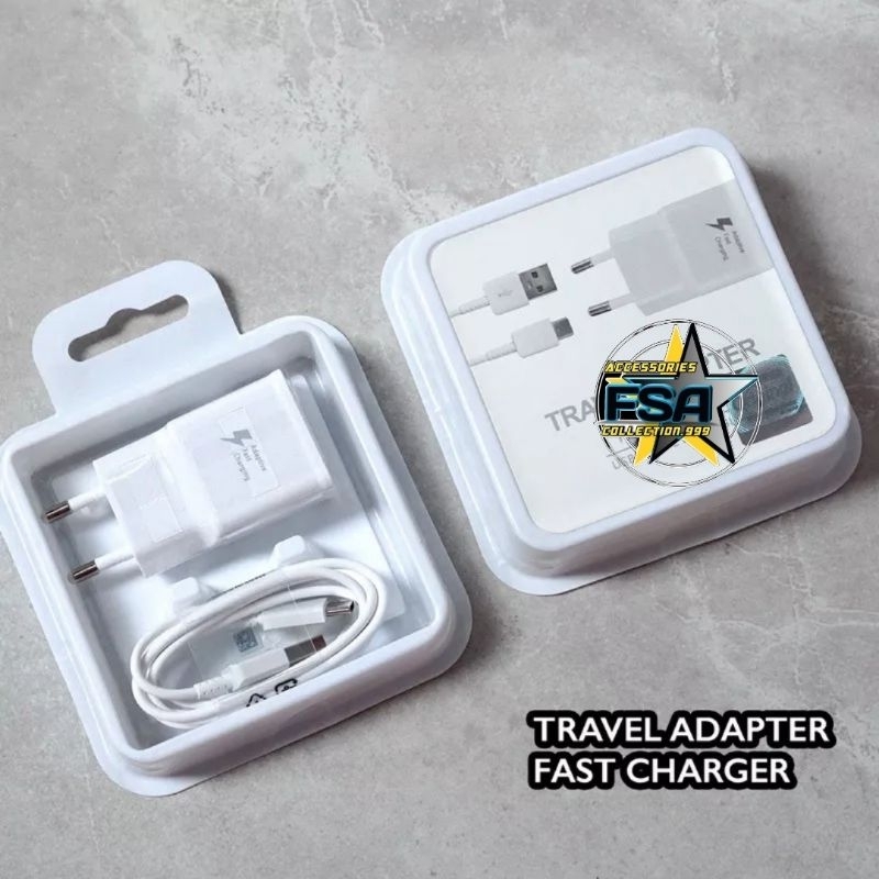 Charger SMG Original 100%Fast Charging Micro Usb &amp; Type c SMG S4 S5 S6 S7 A20 A30 A30s A50 U20  M30 M30s M21 M31