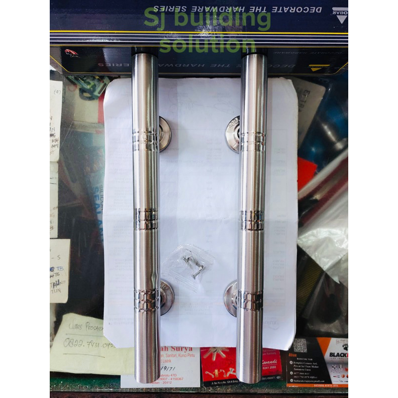 HANDLE PINTU RUMAH TARIKAN PEGANGAN GAGANG PINTU STAINLESS MODEL BULAT MINIMALIS SOBAR BAGUS 30CM 30