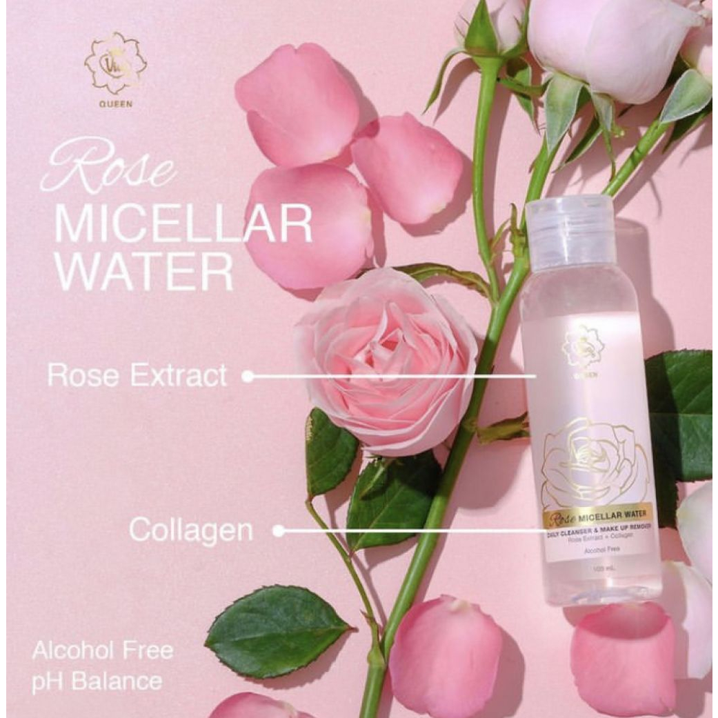 `ღ´ PHINKL `ღ´  Viva Queen ROSE Micellar Water 100ml pembersih makeup