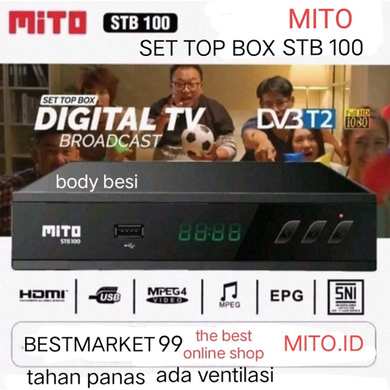 PROMO SET TOP BOX MITO STB 100 / ADVANCE STP A01  STB PENERIMA TV DIGITAL GOOD QUALITY