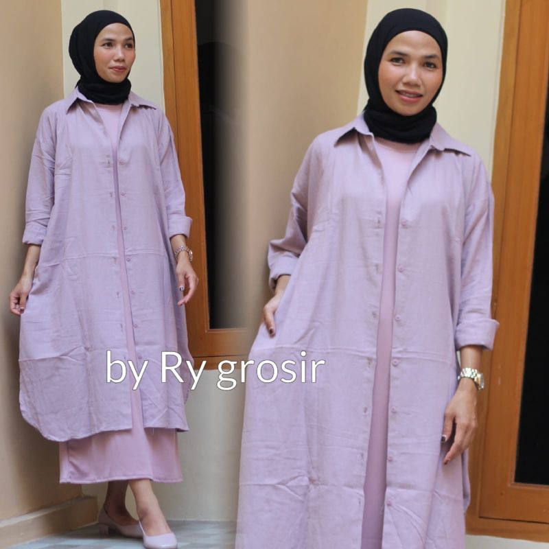 Luna Dress Long Tunik Oversize